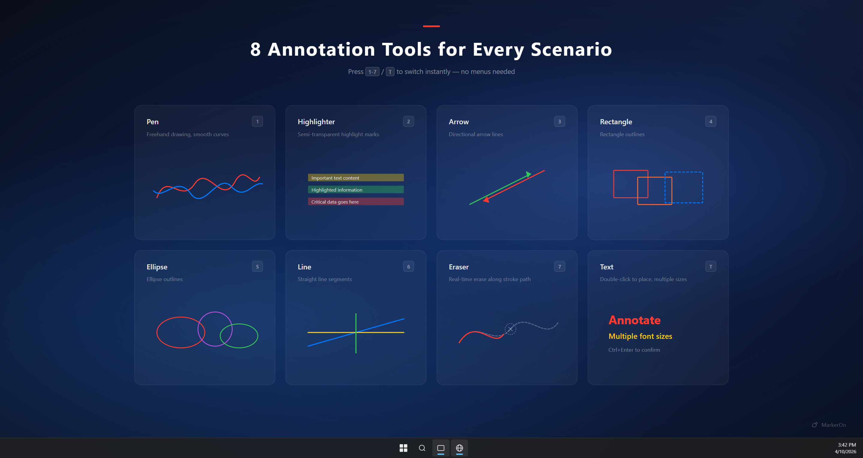 MarkerOn annotation tools